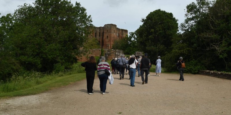 Départ de la visite du château de Kenilworth