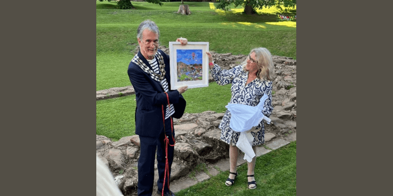 Tableau offert par le maire de Kenilworth